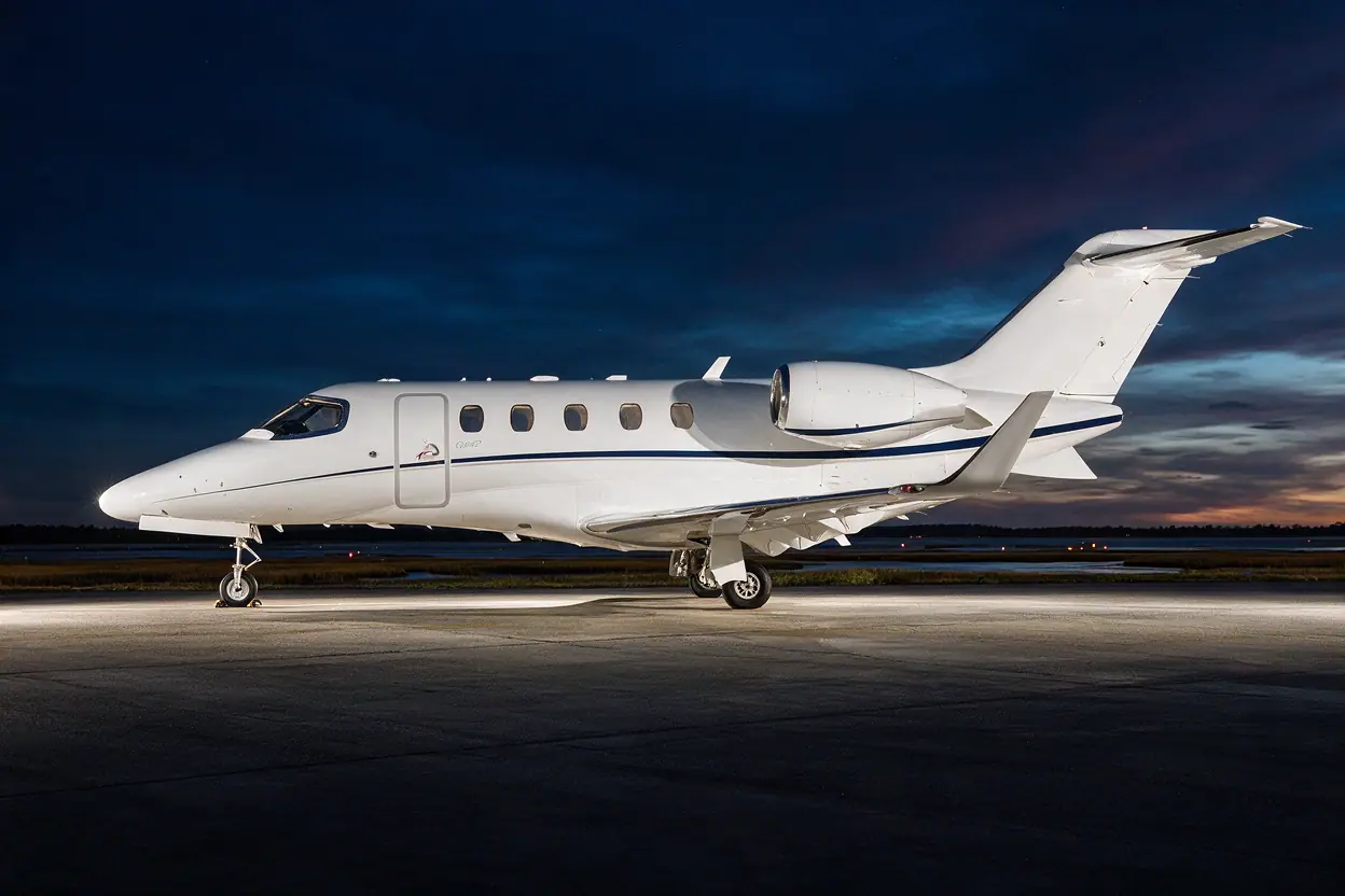 Light jet on the ramp