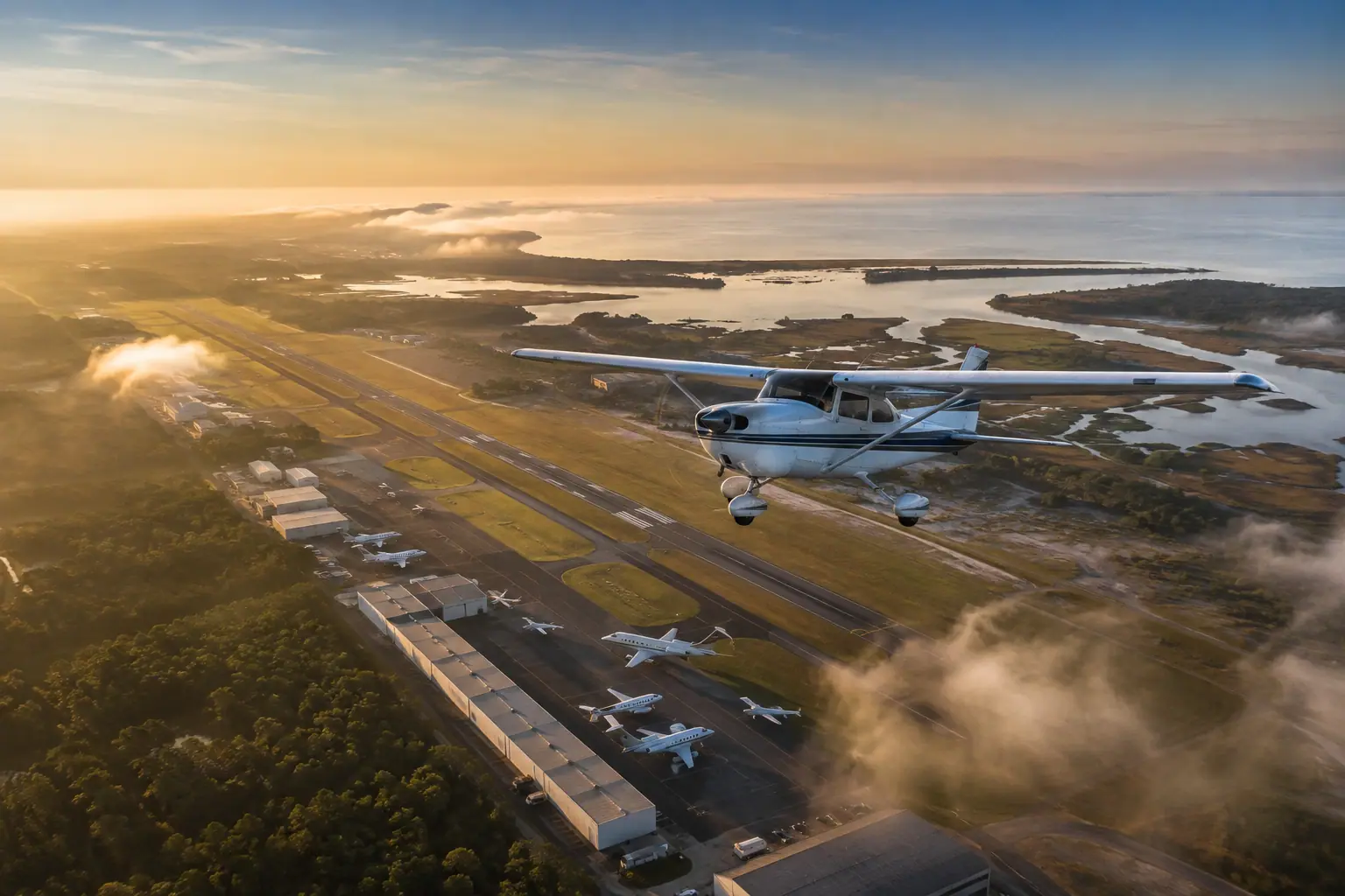 Private jets at Teterboro Airport